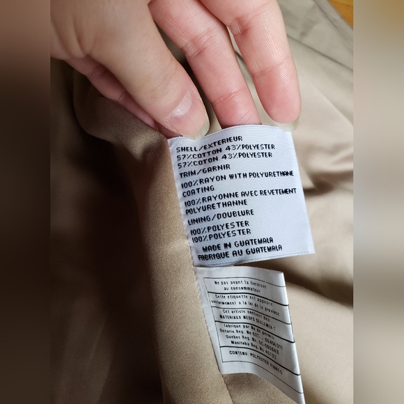 NWOT- Tan Sherlock Trench Coat- Via Spiga- small - Picture 9 of 9